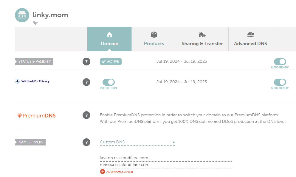 Change DNS settings